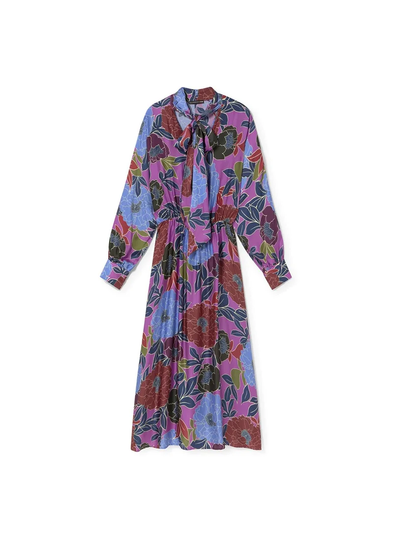 لولا كساديمونت Long Floral Print Dress